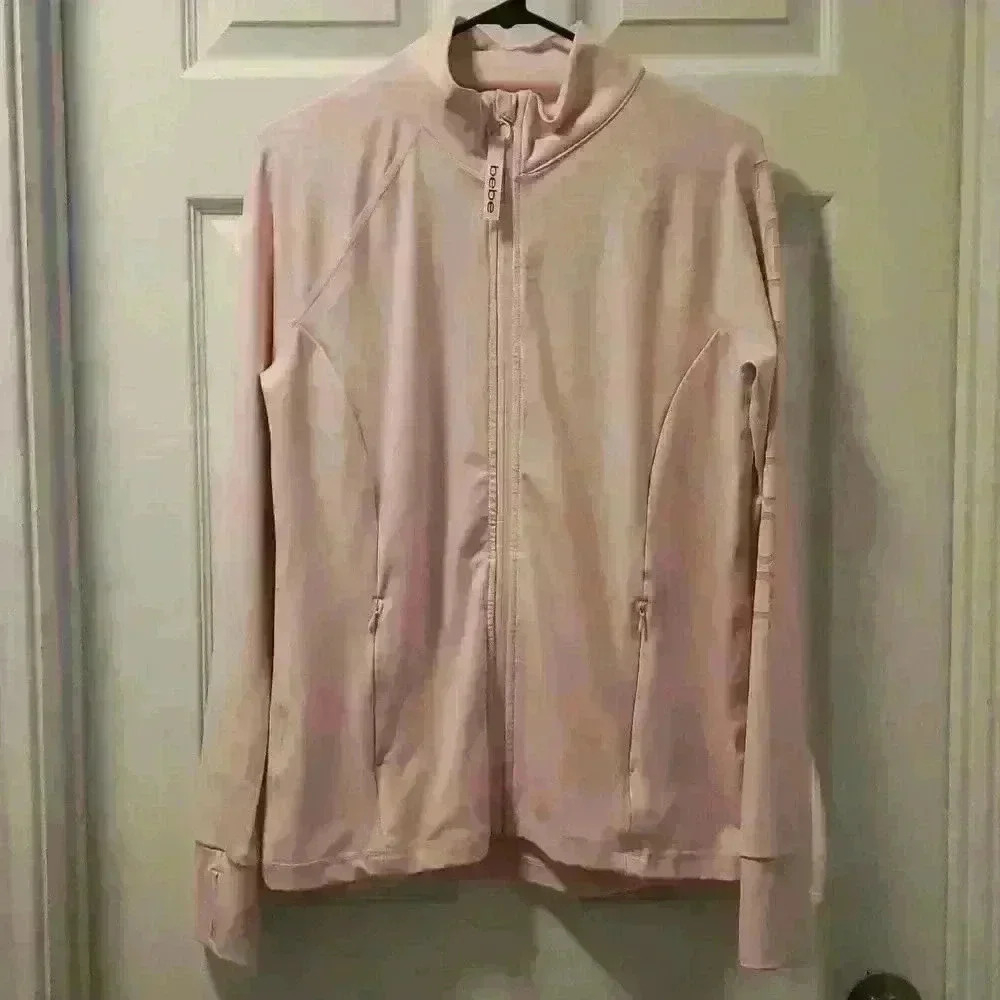 Bebe Athletic Jacket sz med. Zip up pockets.